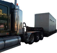 Diesel Generator on the back of truck