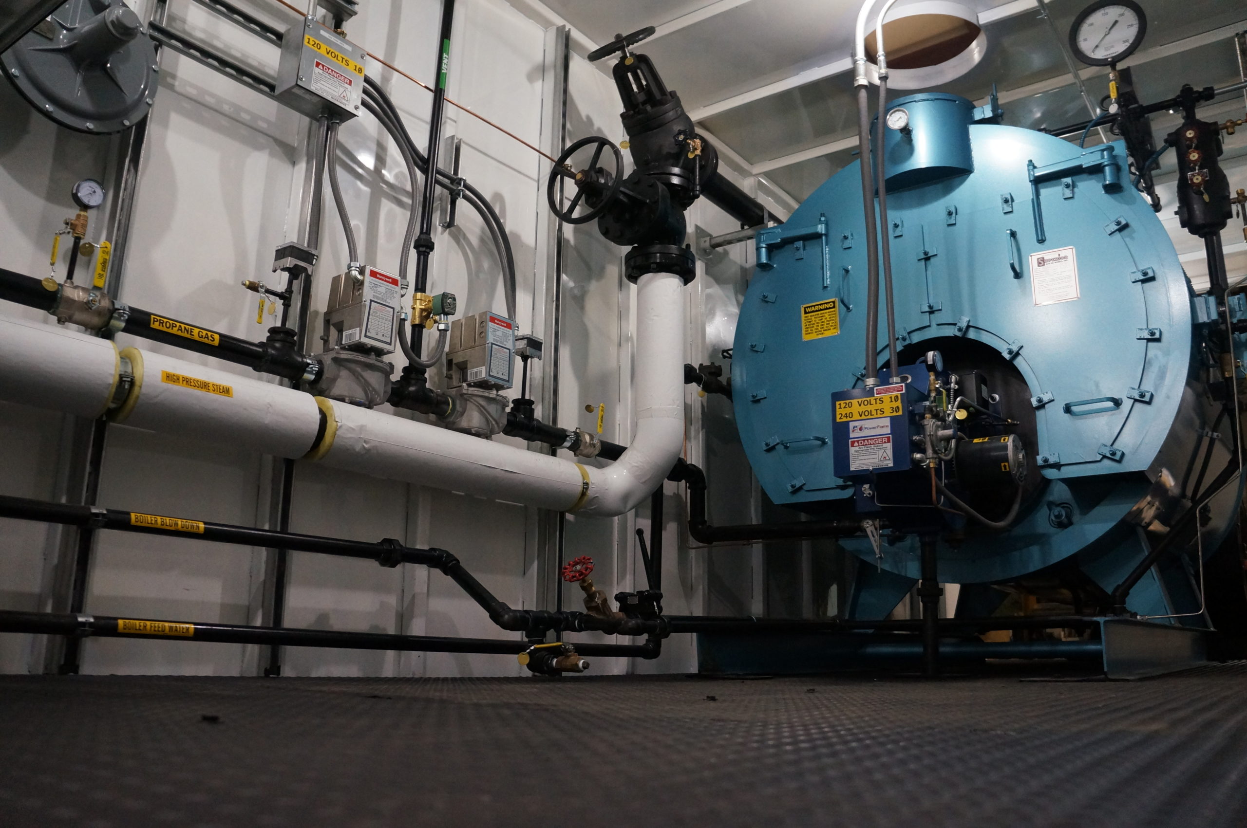 Mobile boiler room
